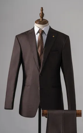 2 PIECE SUIT BROWN