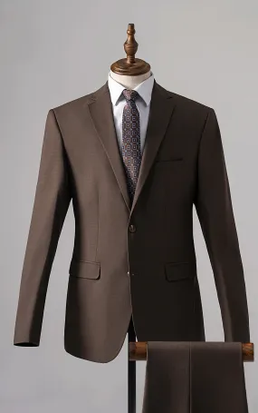 2 PIECE SUIT LIGHT BROWN