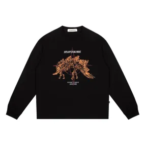 ANTIDOTE Dinosaur Printed Long Sleeved Tee