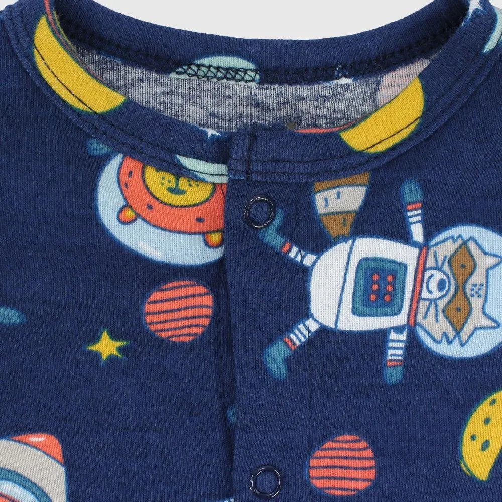 Astronaut Animals Short-Sleeved Romper