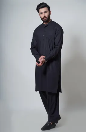 Basic Band Collar Shalwar Suit