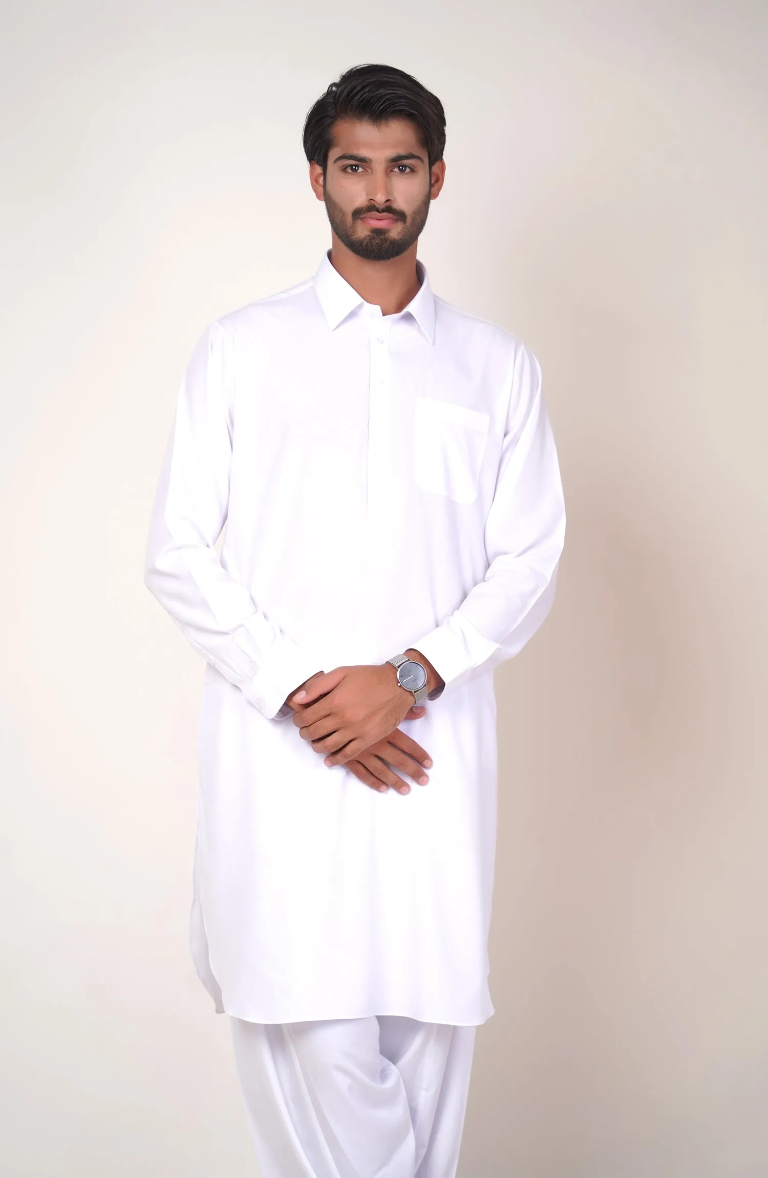 Basic Shirt Collar Shalwar Suit