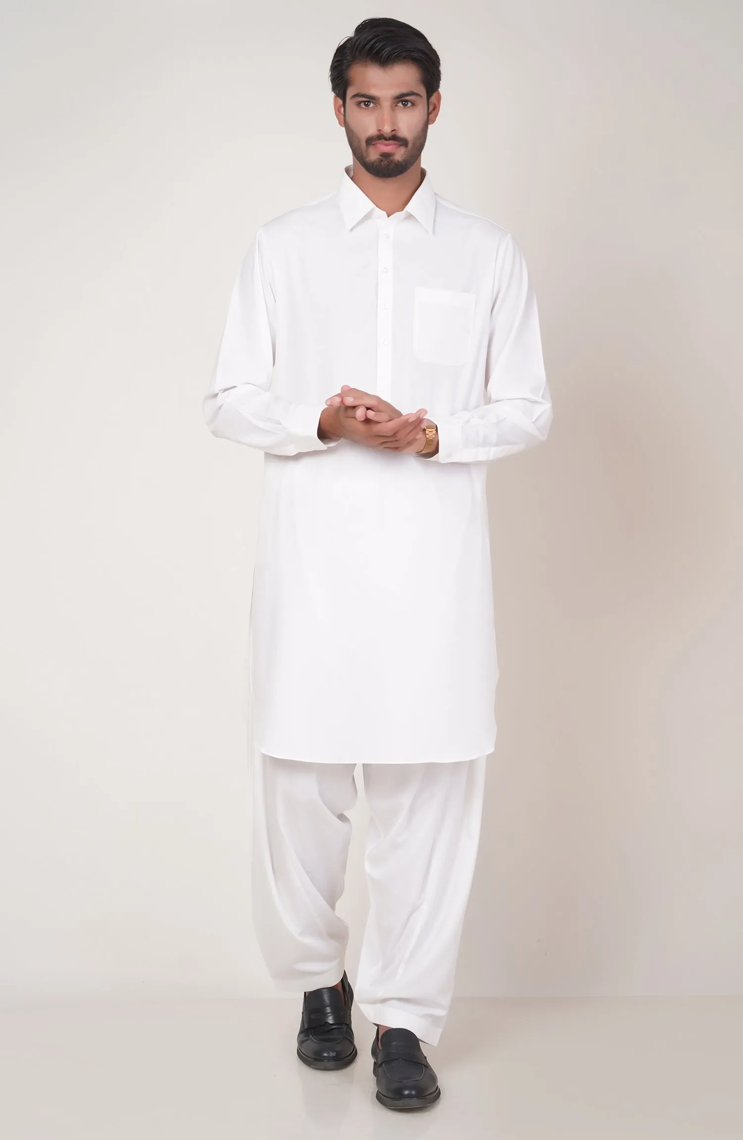 Basic Shirt Collar Shalwar Suit