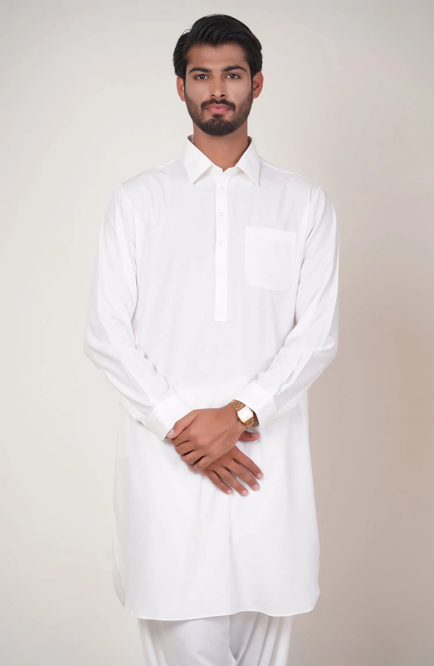 Basic Shirt Collar Shalwar Suit