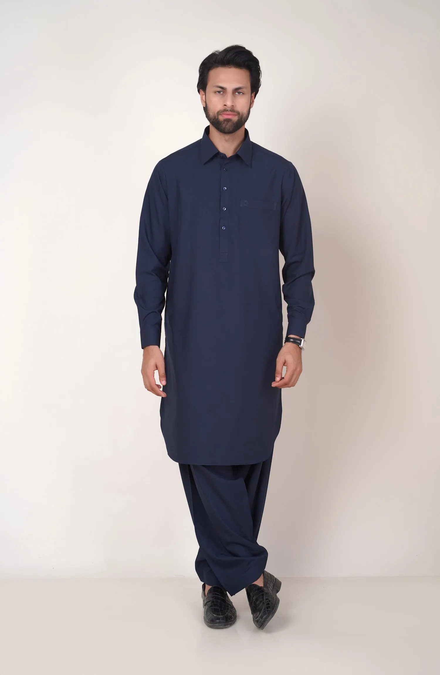 Basic Shirt Collar Shalwar Suit