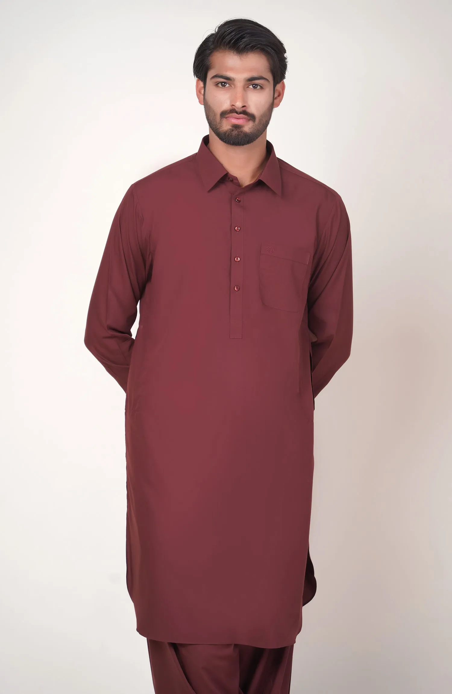 Basic Shirt Collar Shalwar Suit