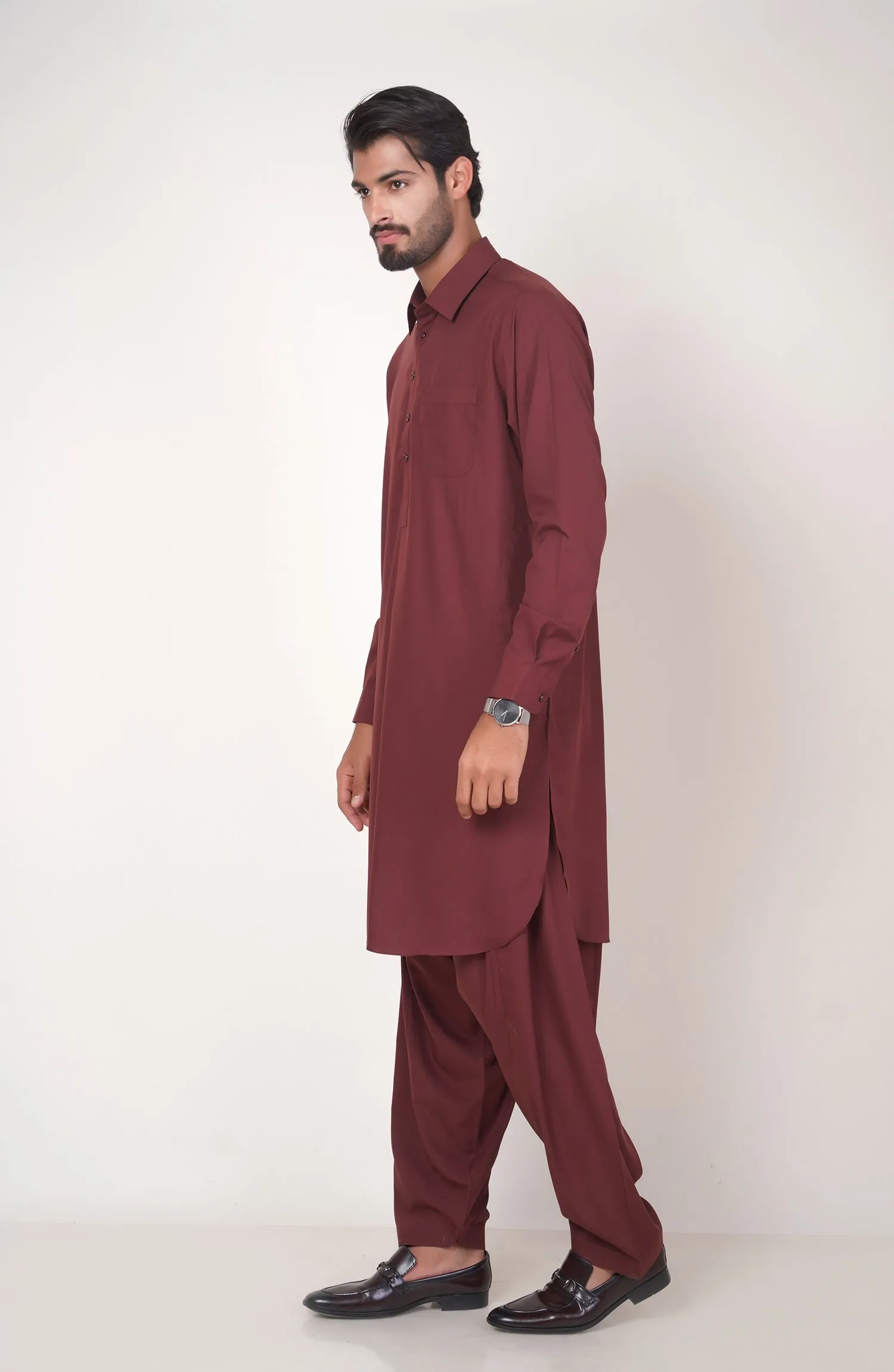 Basic Shirt Collar Shalwar Suit