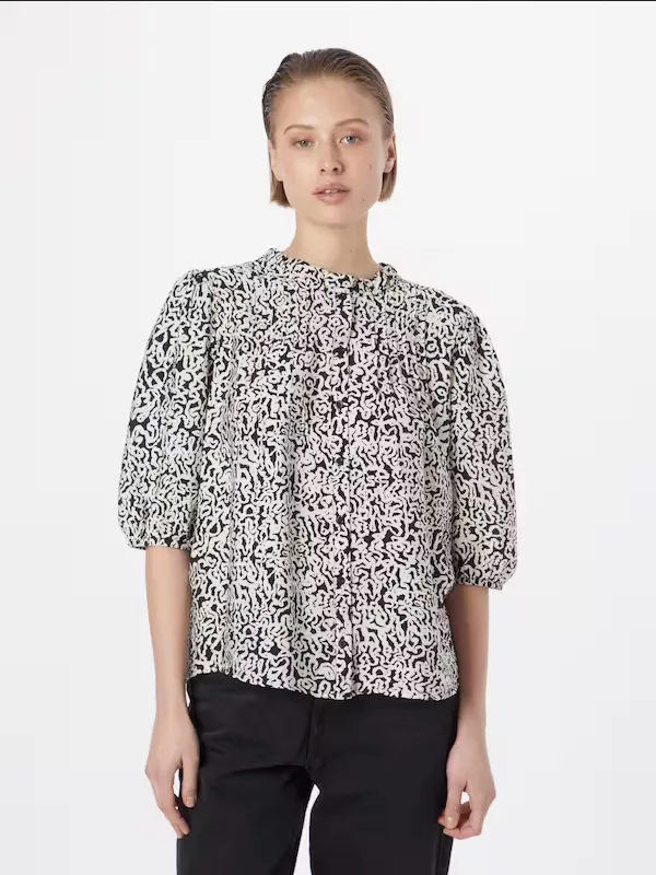 b.young Ilamo short-sleeved women's shirt 20812941 200779 birch mix