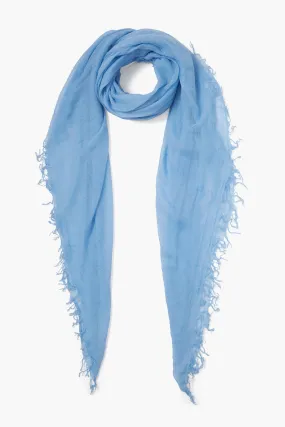 Cashmere and Silk Scarf Baby Blue