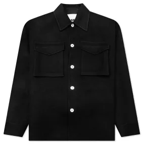 Cashmere Outer Shirt - Black