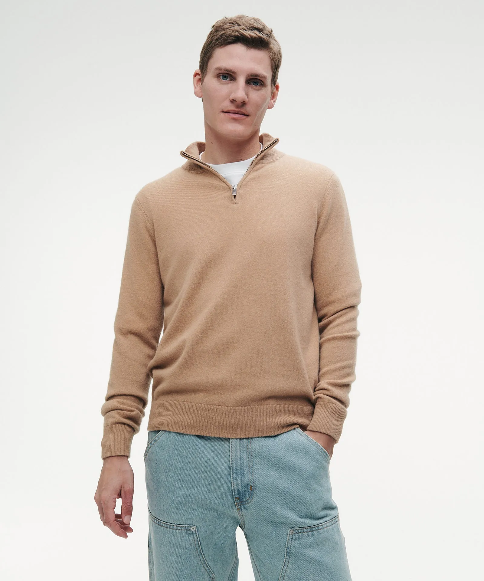 Cashmere Quarter Zip