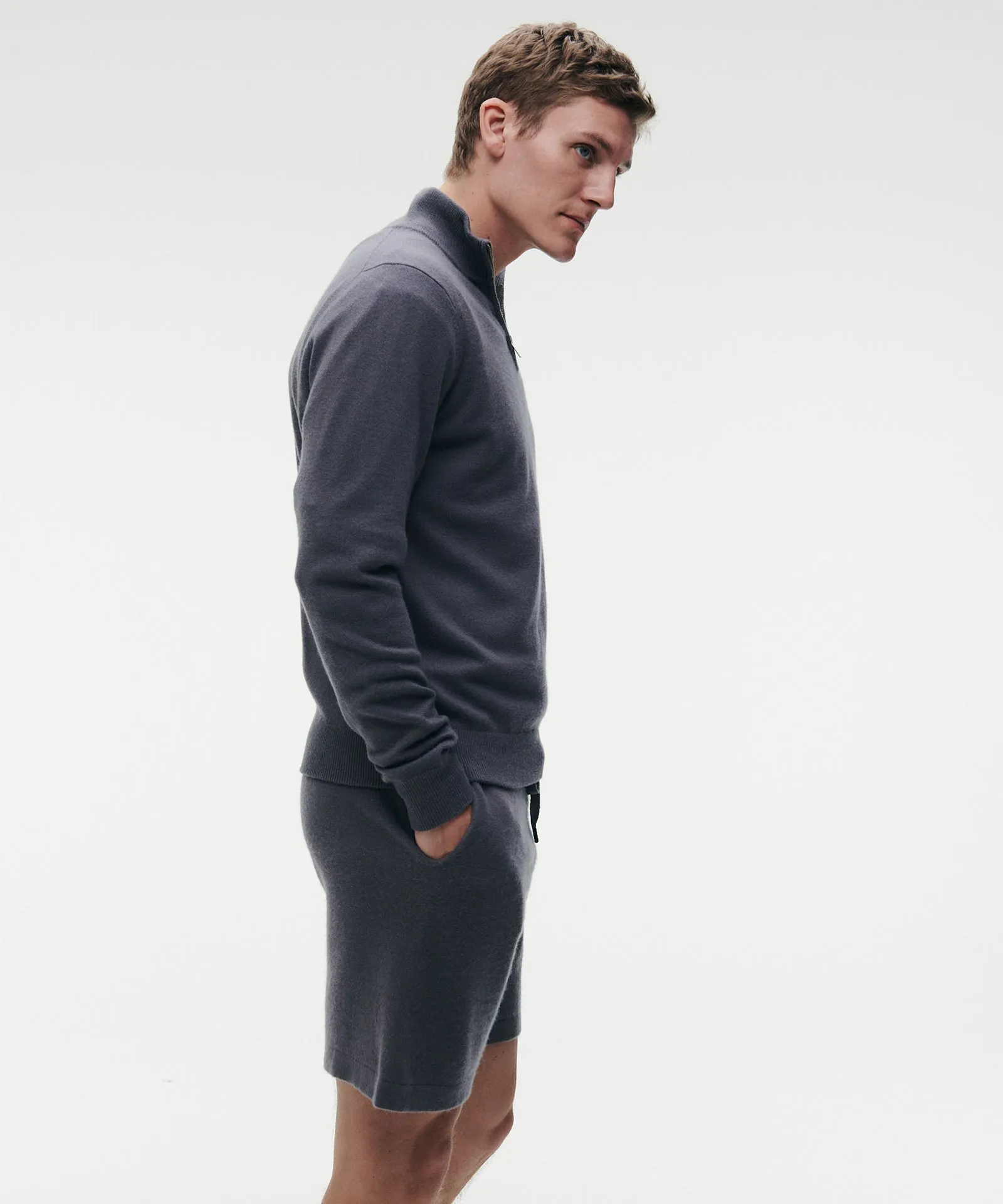 Cashmere Quarter Zip