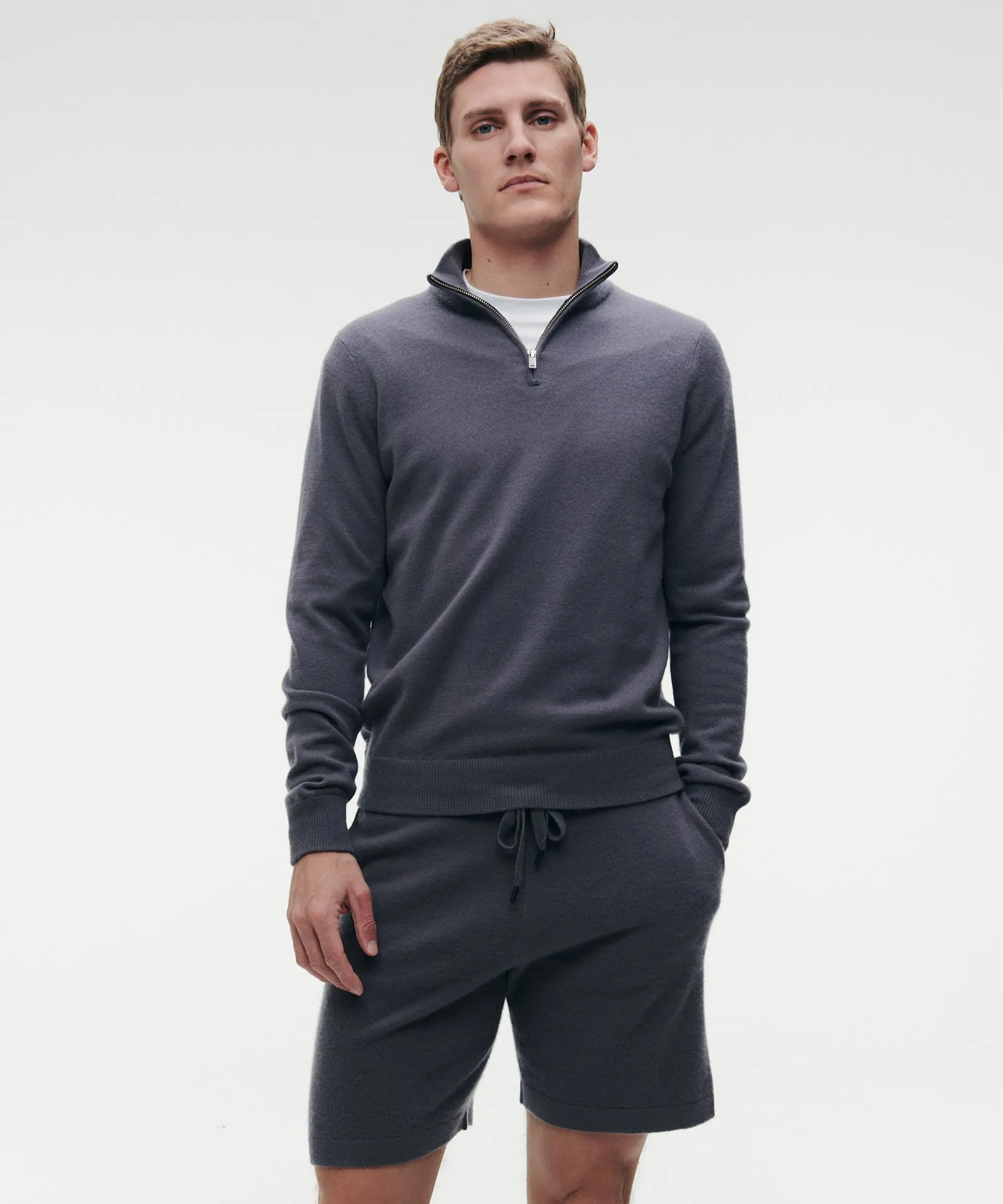 Cashmere Quarter Zip