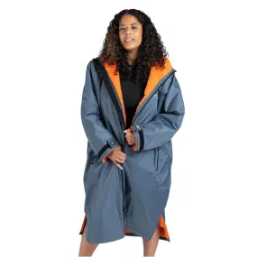 Dryrobe Advance Changing Robe Long Sleeved Dark Grey / Orange