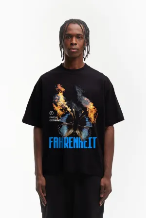 FAHRENHEIT BLACK T-SHIRT