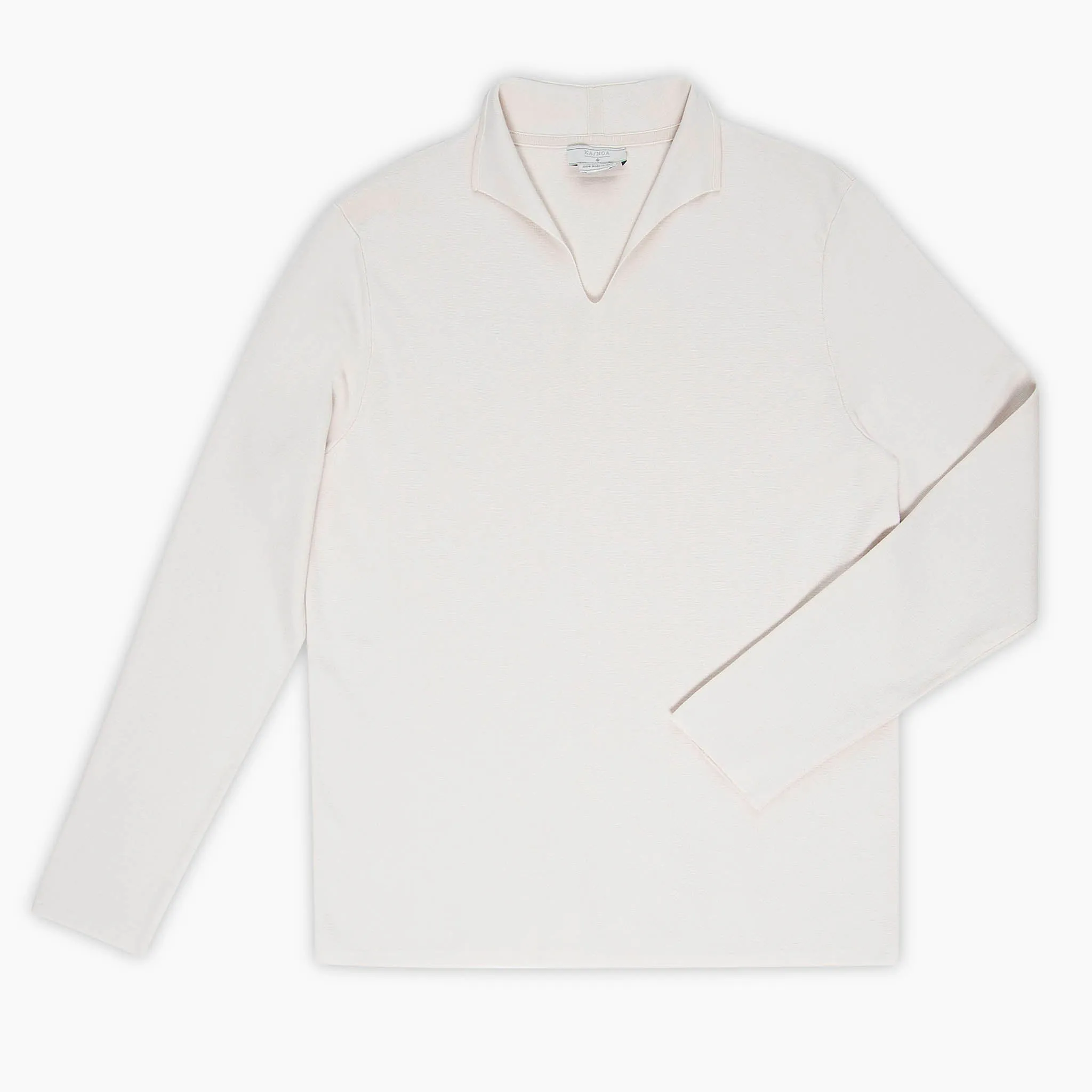 Joel long sleeved jumper with buttonless opening