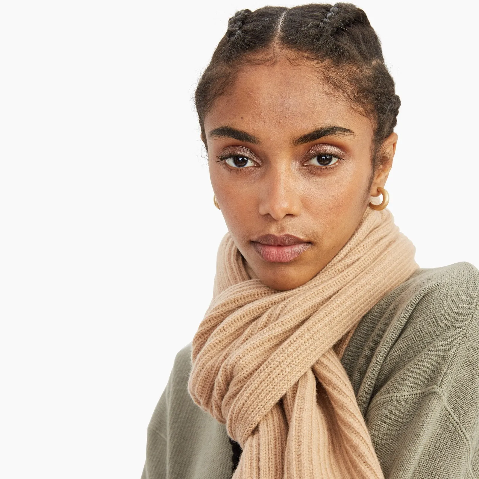 Luxe Cashmere Ribbed Scarf