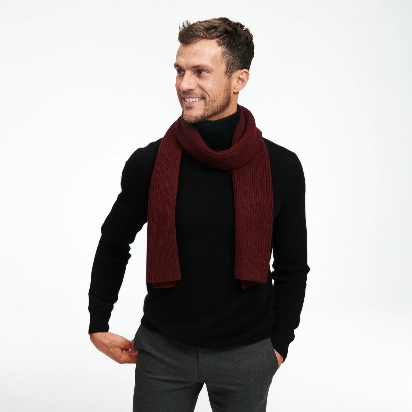 Luxe Cashmere Ribbed Scarf