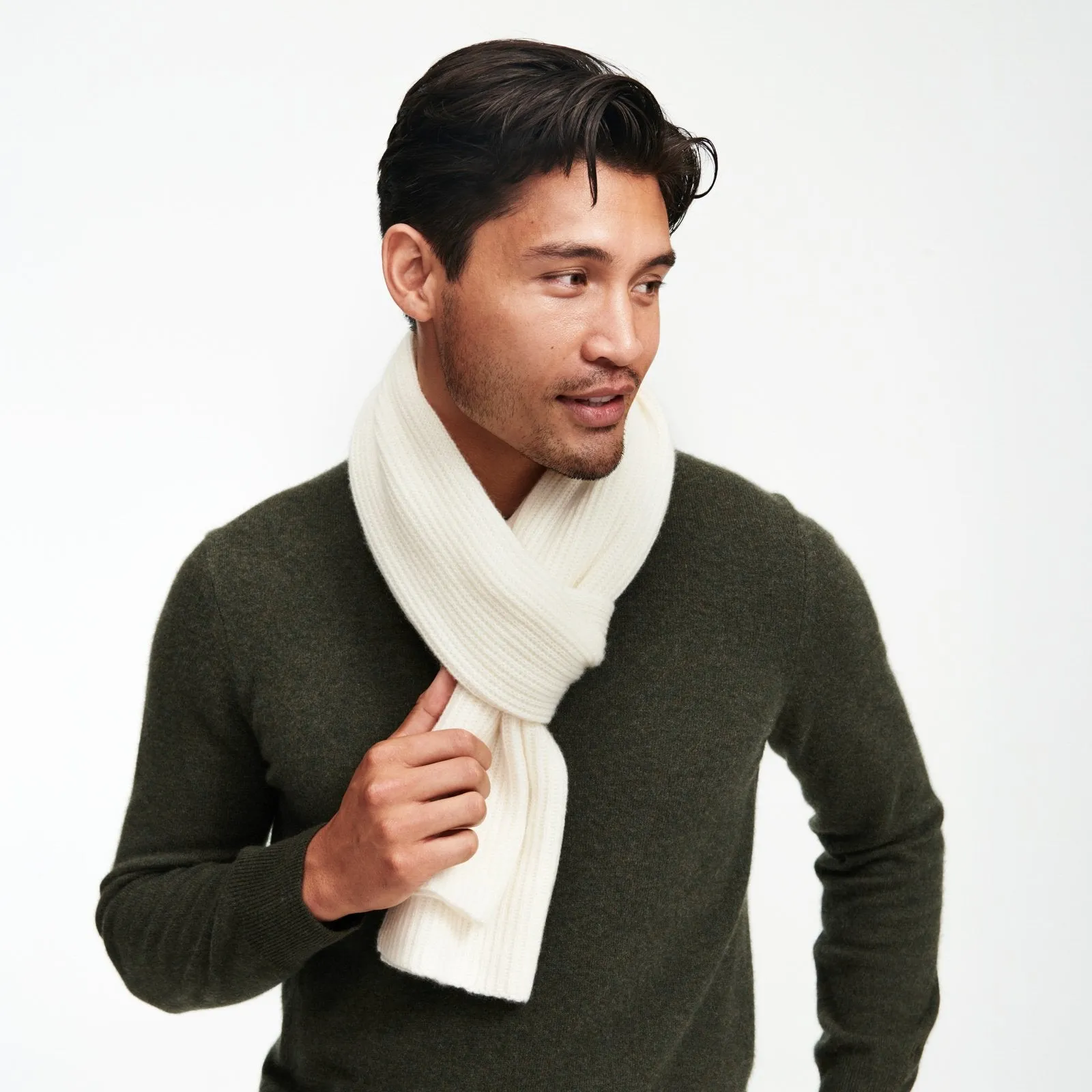 Luxe Cashmere Ribbed Scarf