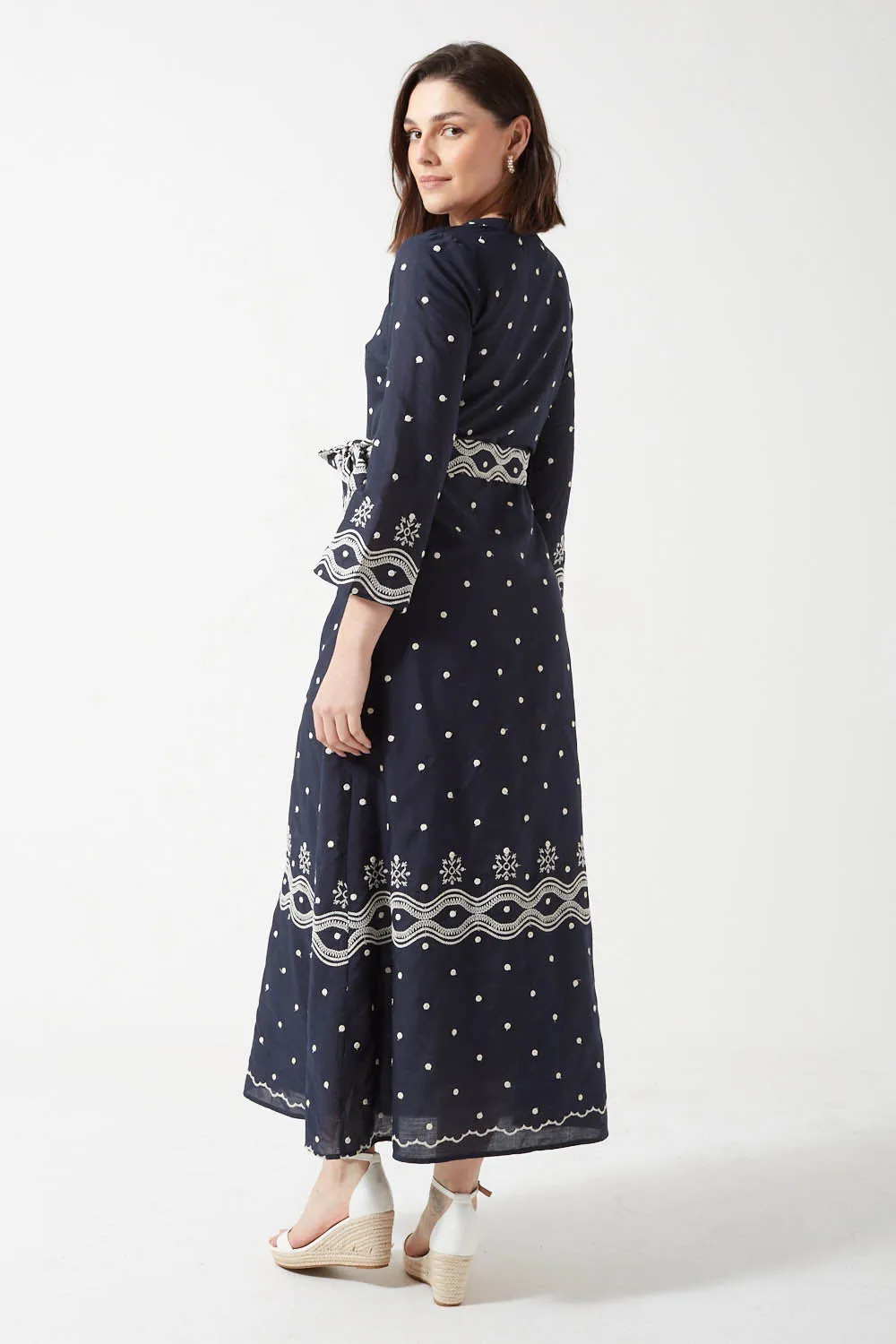 Marc Angelo Long Sleeved Maxi Dress