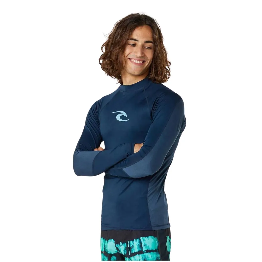 Rip Curl Mens Waves Long Sleeved Rash Vest