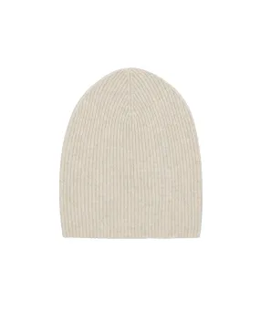 Signature Cashmere Ribbed Beanie