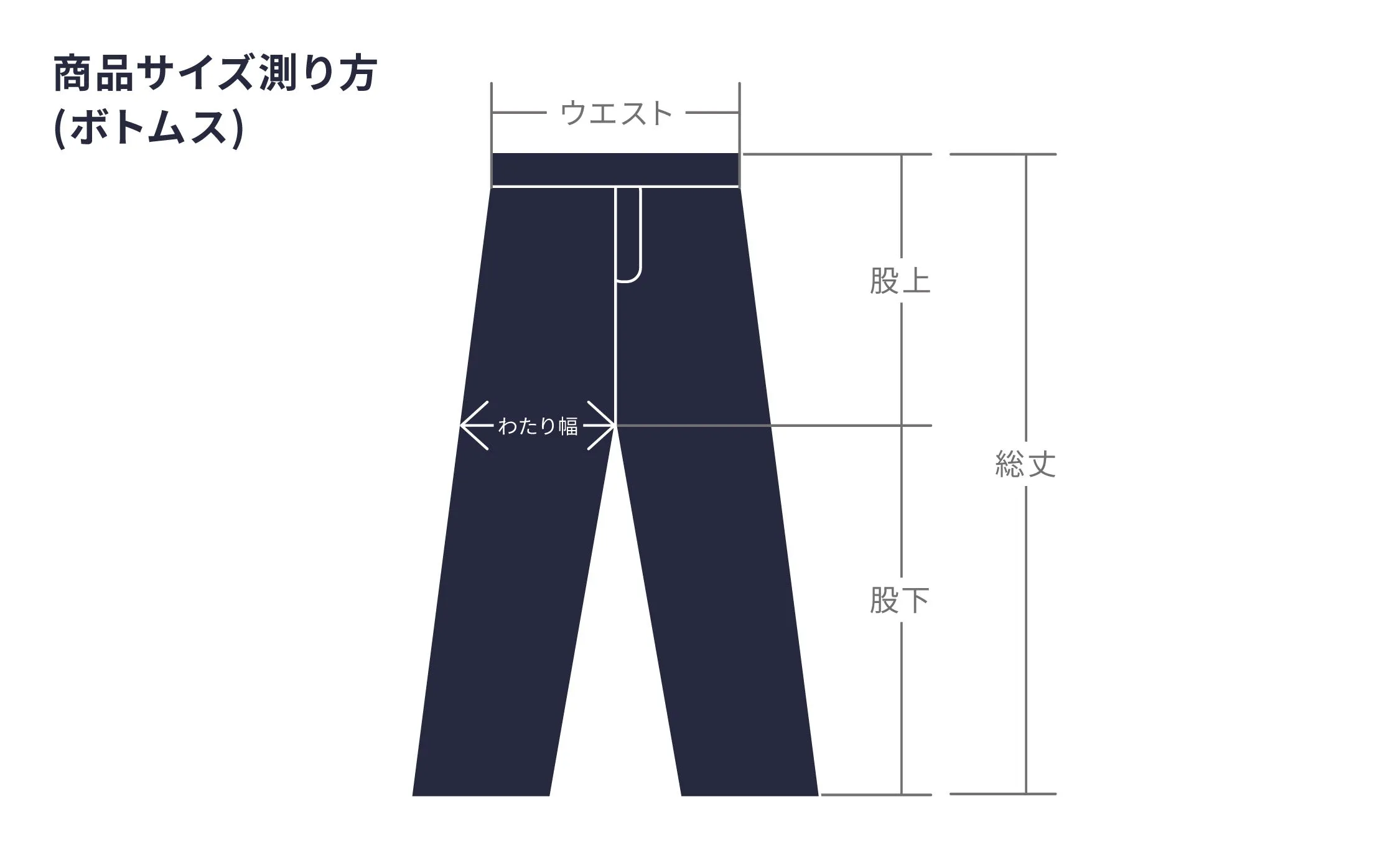 Strawberry denim pants (Navy)