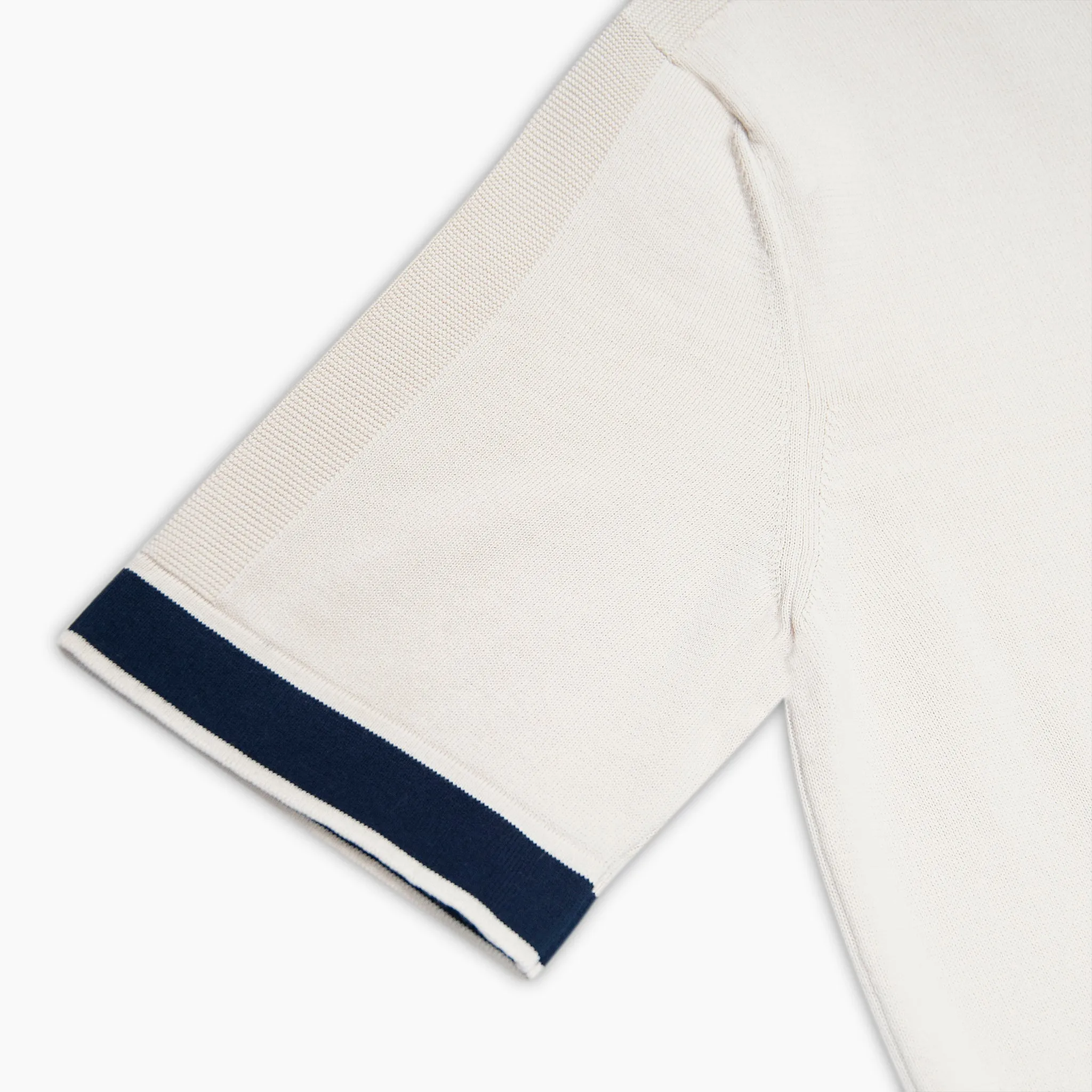 Tandery short-sleeved knitted Polo in Egyptian Cotton