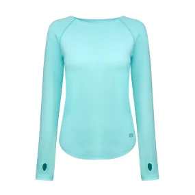 ZAAZEE Ava Long Sleeved Top-Ice Mint